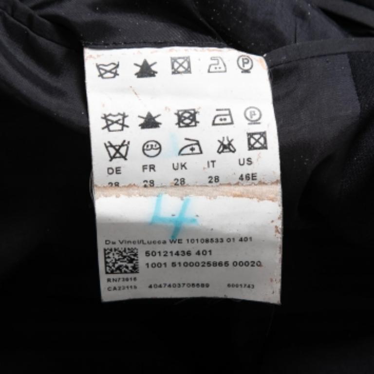 Boss By Hugo Boss Blazer negro de lana de un solo pecho XXXL en venta 2