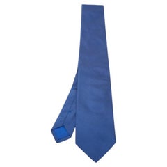 Cravatta classica in seta blu Boss by Hugo Boss