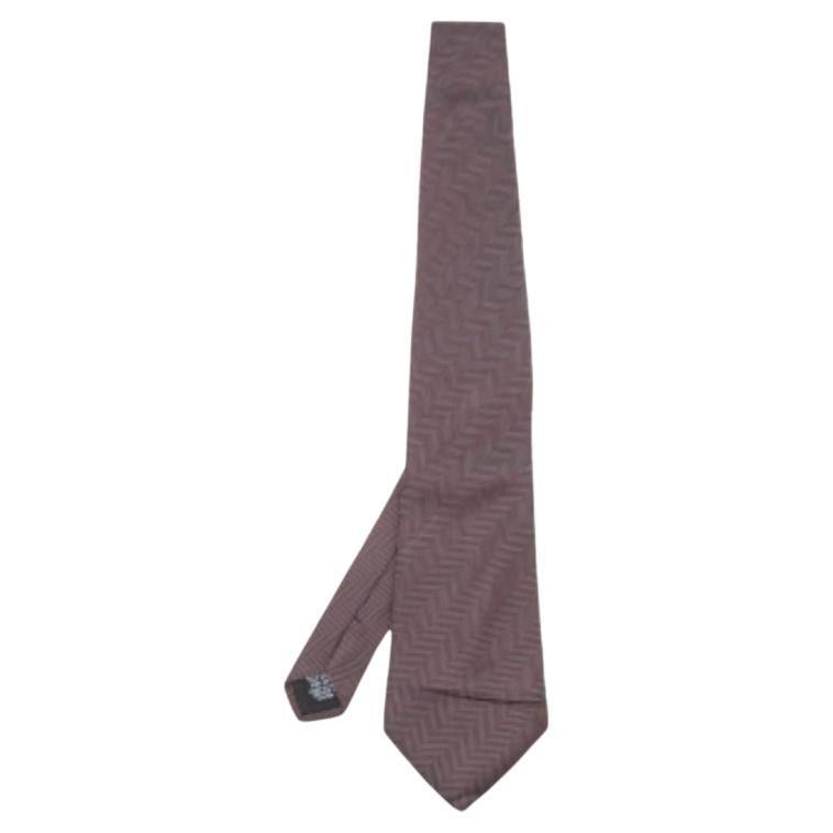 Corbata de seda estampada Boss By Hugo Boss Borgoña en venta