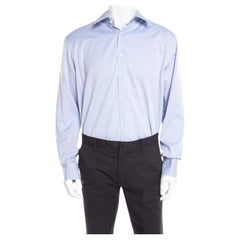 Boss By Hugo Boss Cotton Twill Long Sleeve Button Front Shirt 2XL (EU 45)