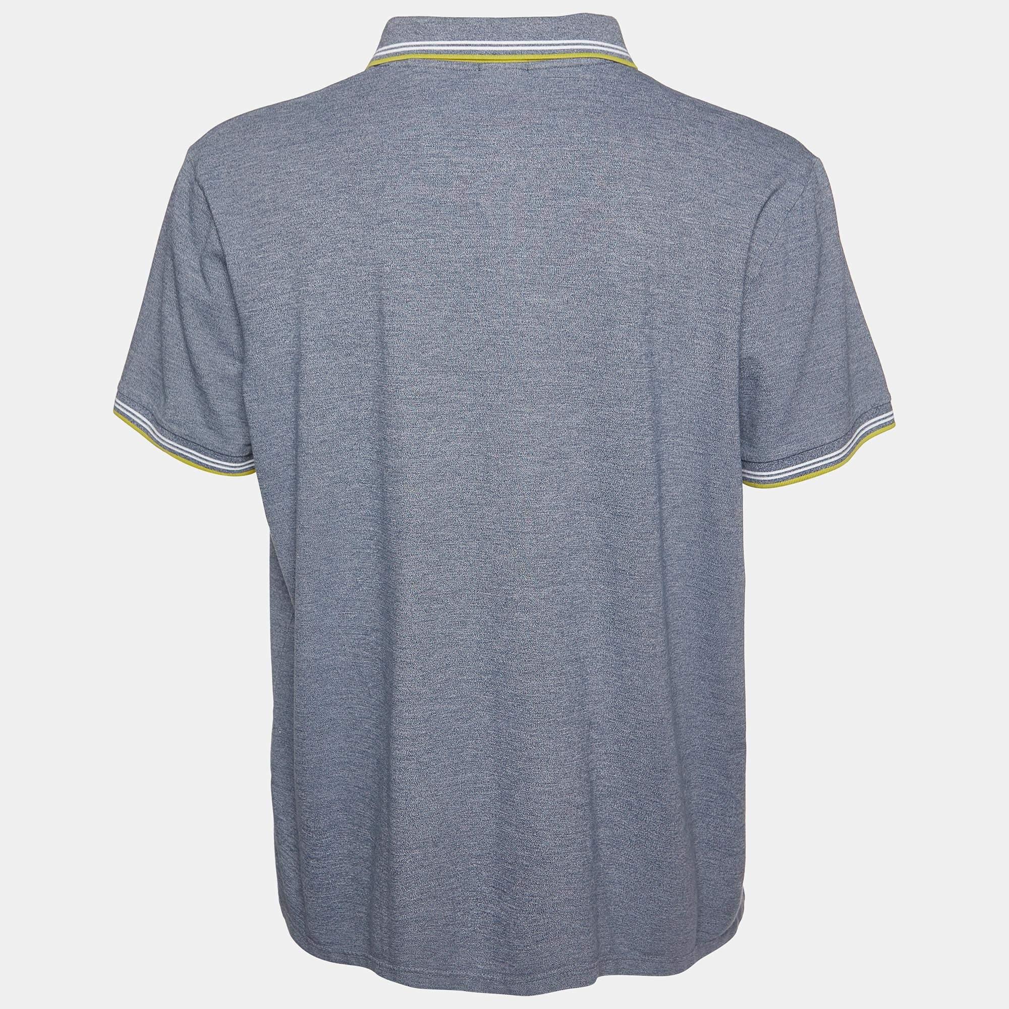 Boss by Hugo Boss polo t shirts have always been a classic pick for men. This iteration is tailored using cotton in a grey hue and finished off with the iconic logo and a buttoned placket. Complete your casual look with a pair of shorts and sneakers.