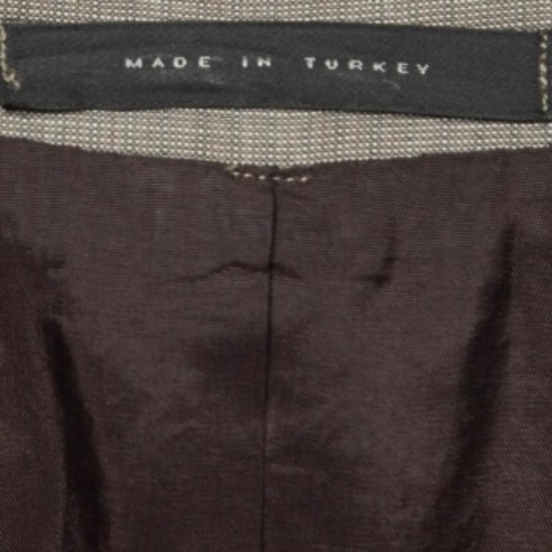 De los hombres Boss By Hugo Boss Traje Gris Lana Virgen S en venta