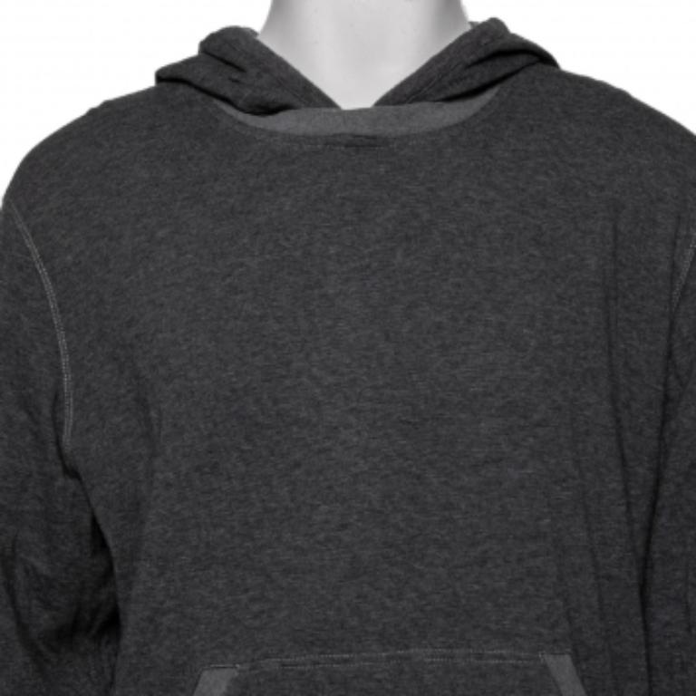 Boss By Hugo Boss Grey Wool Long Sleeve Hoodie XXL In Good Condition For Sale In Dubai, Al Qouz 2