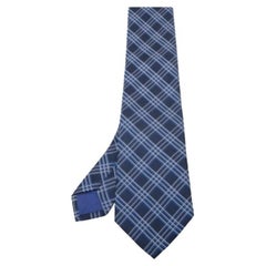 Capo  by Hugo Boss Cravatta in seta a quadri blu navy