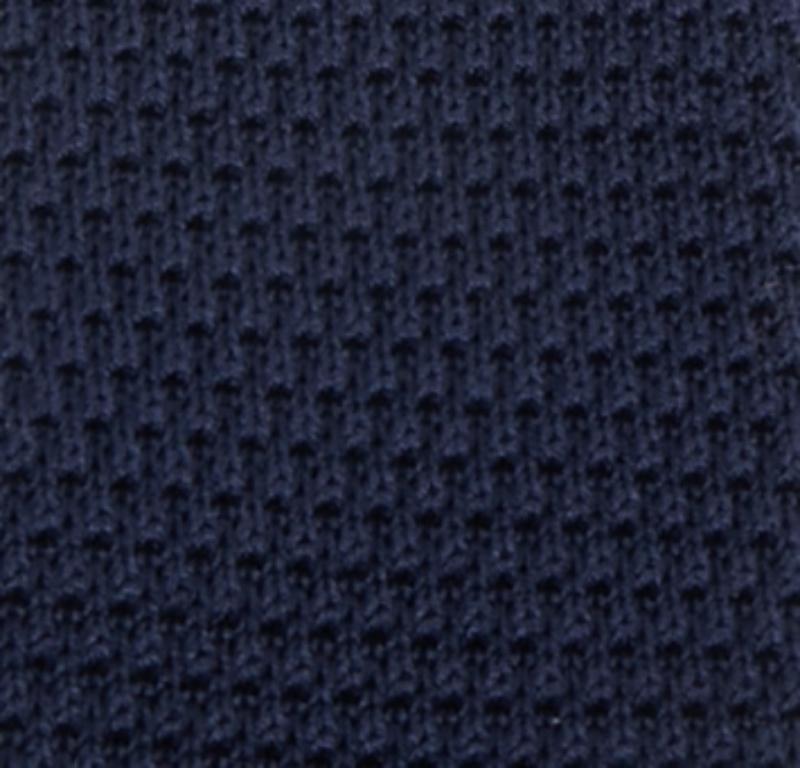 Nero Boss By Hugo Boss - Cravatta slim in maglia di cotone blu navy in vendita