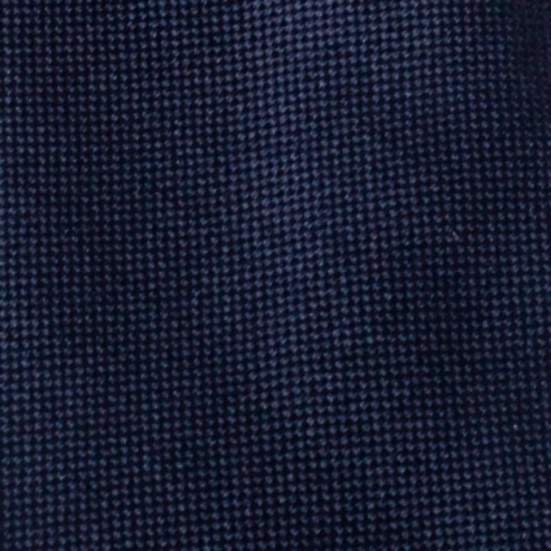 Boss By Hugo Boss Navy Blue Cotton Silk Tie In Good Condition For Sale In Dubai, Al Qouz 2