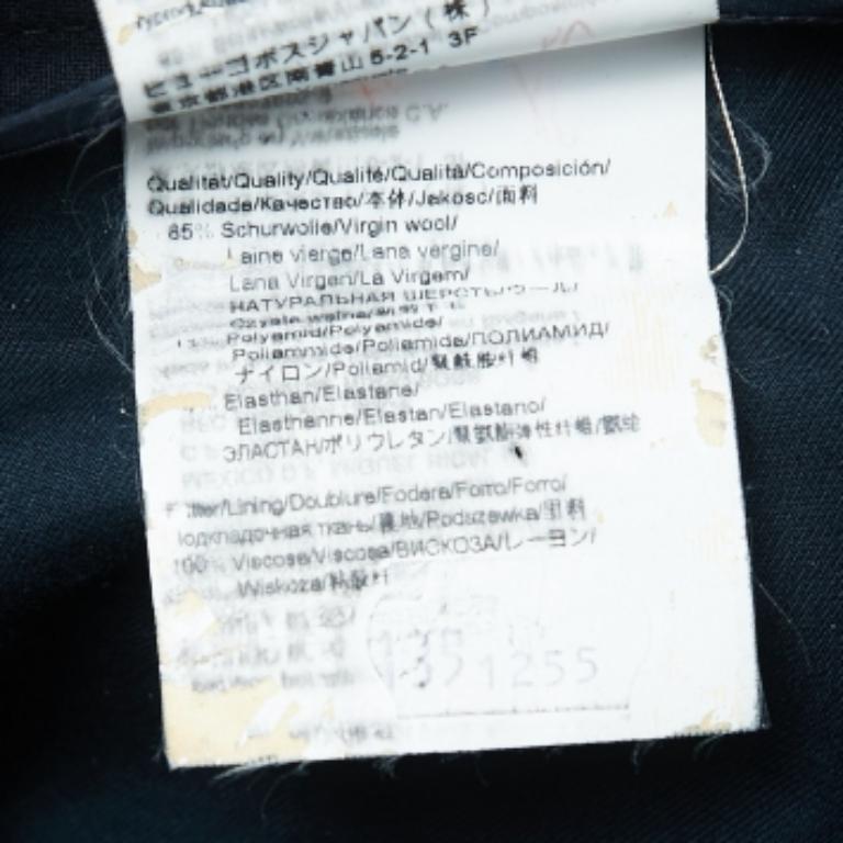 De los hombres Boss By Hugo Boss Pantalones de mezcla de lana azul marino S en venta