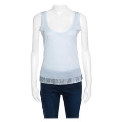 Boss by Hugo Boss Off White Jersy Swarovski Embellished Tank Top L