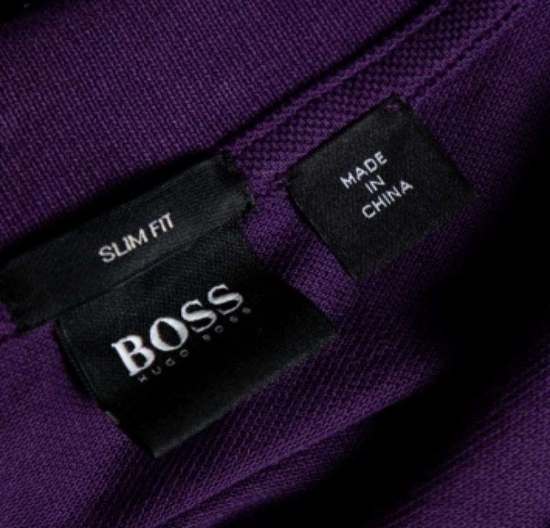 Boss By Hugo Boss Polo de algodón púrpura Piqué Slim Fit Prime 3XL Púrpura en venta