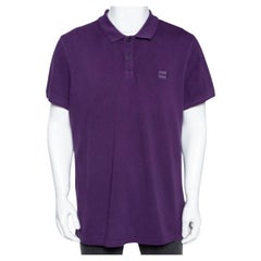 Boss By Hugo Boss Purple Cotton Pique Slim Fit Prime Polo T-Shirt 3XL