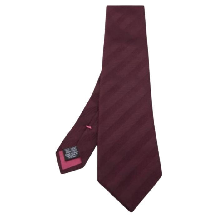 Cravatta in seta a righe viola Boss by Hugo Boss