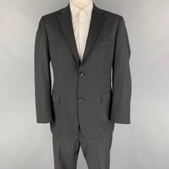 BOSS by HUGO BOSS Size 40 Grey Virgin Wool Notch Lapel Suit