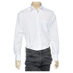 Boss By Hugo Boss White Cotton Button Front Shirt M