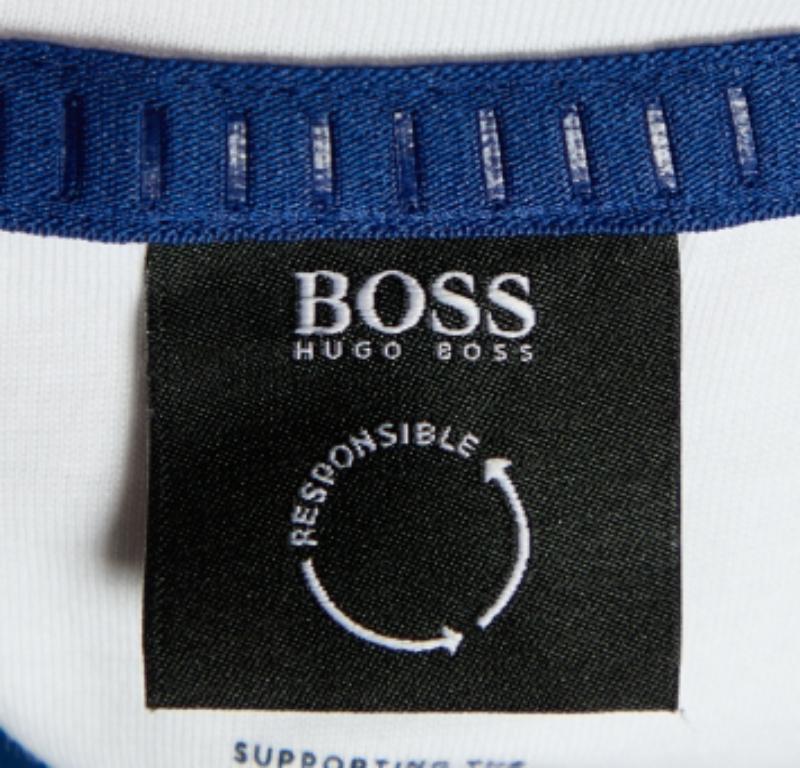 Men's Boss by Hugo Boss White Graphic Print Cotton T-Shirt 3XL