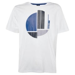 Boss by Hugo Boss White Graphic Print Cotton T-Shirt 3XL