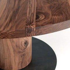 Boss Executive Wood Round Dining Table, by C.R. & S, Made in Italy