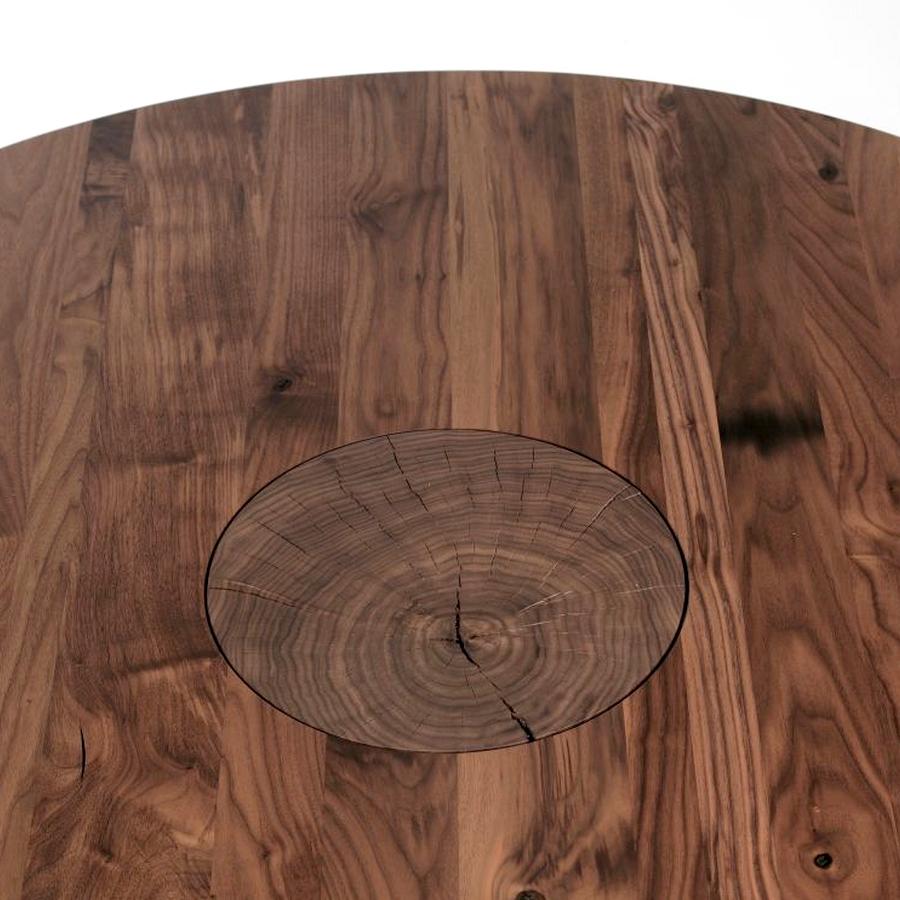 Moderne Table à manger ronde en bois Boss Executive:: par C.R. & S:: Made in Italy en vente