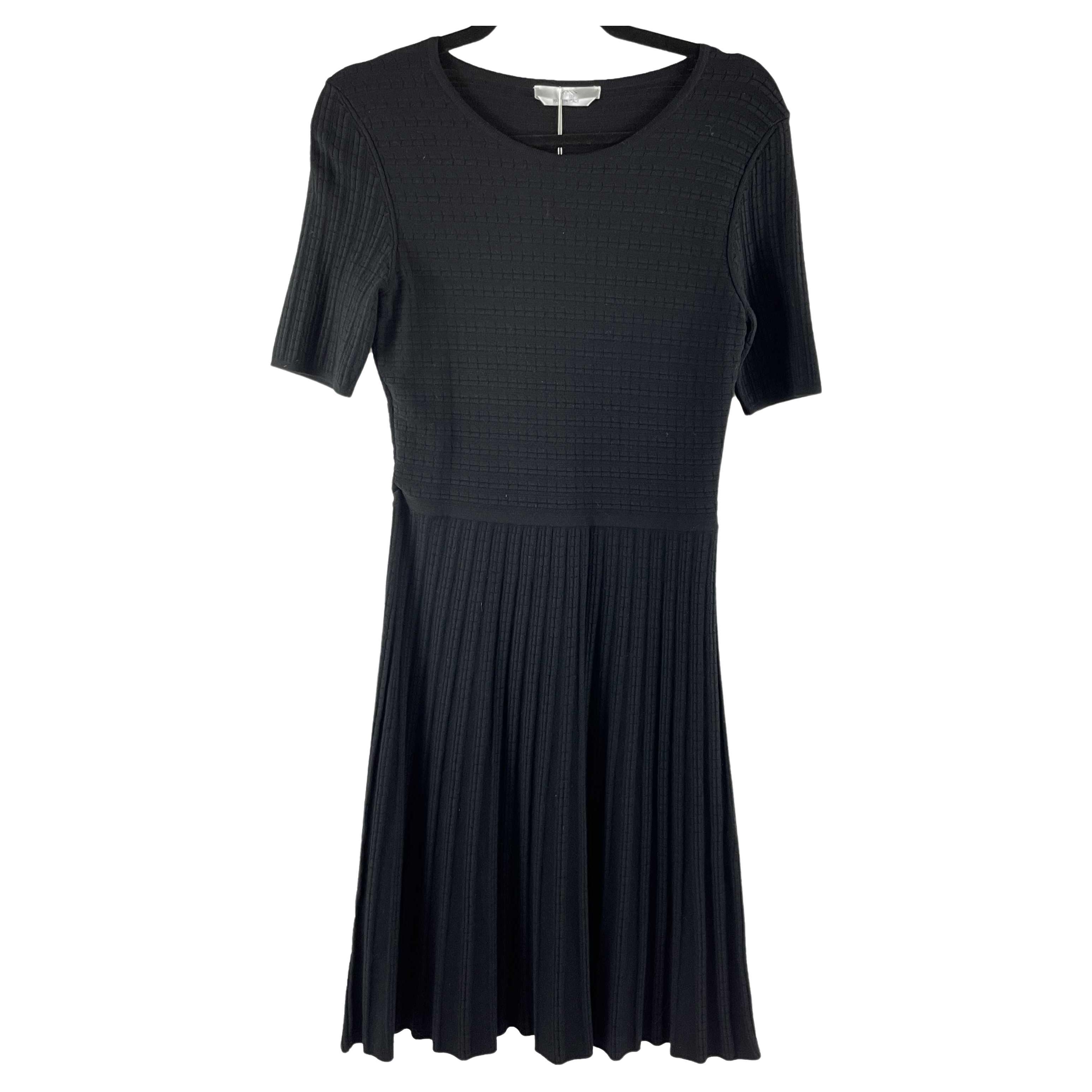 BOSS HUGO BOSS New w/ Tags Frida A-Line Knit Short Sleeve Black Dress S For  Sale at 1stDibs