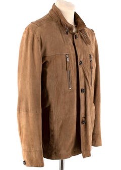 Boss Hugo Boss Suede Tan Mens Jacket - Size L