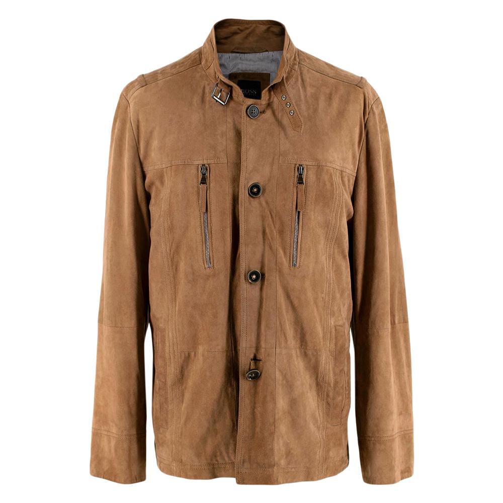 boss suede jacket