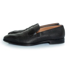 Boss, Lisbon woven leather loafers
