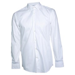 Boss, white slim fit shirt