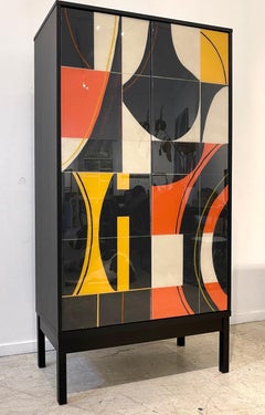 Armoire Bossa par Morgan Clayhall - Mixed Media Artwork on Doors, Unique Design