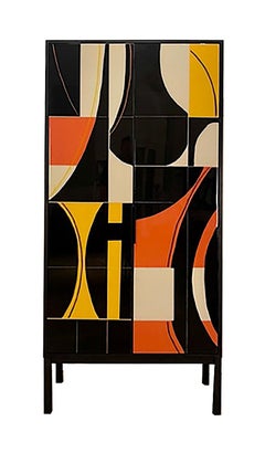 Bossa Dry Bar by Morgan Clayhall – Mixed Media Art Doors, Customizable Design