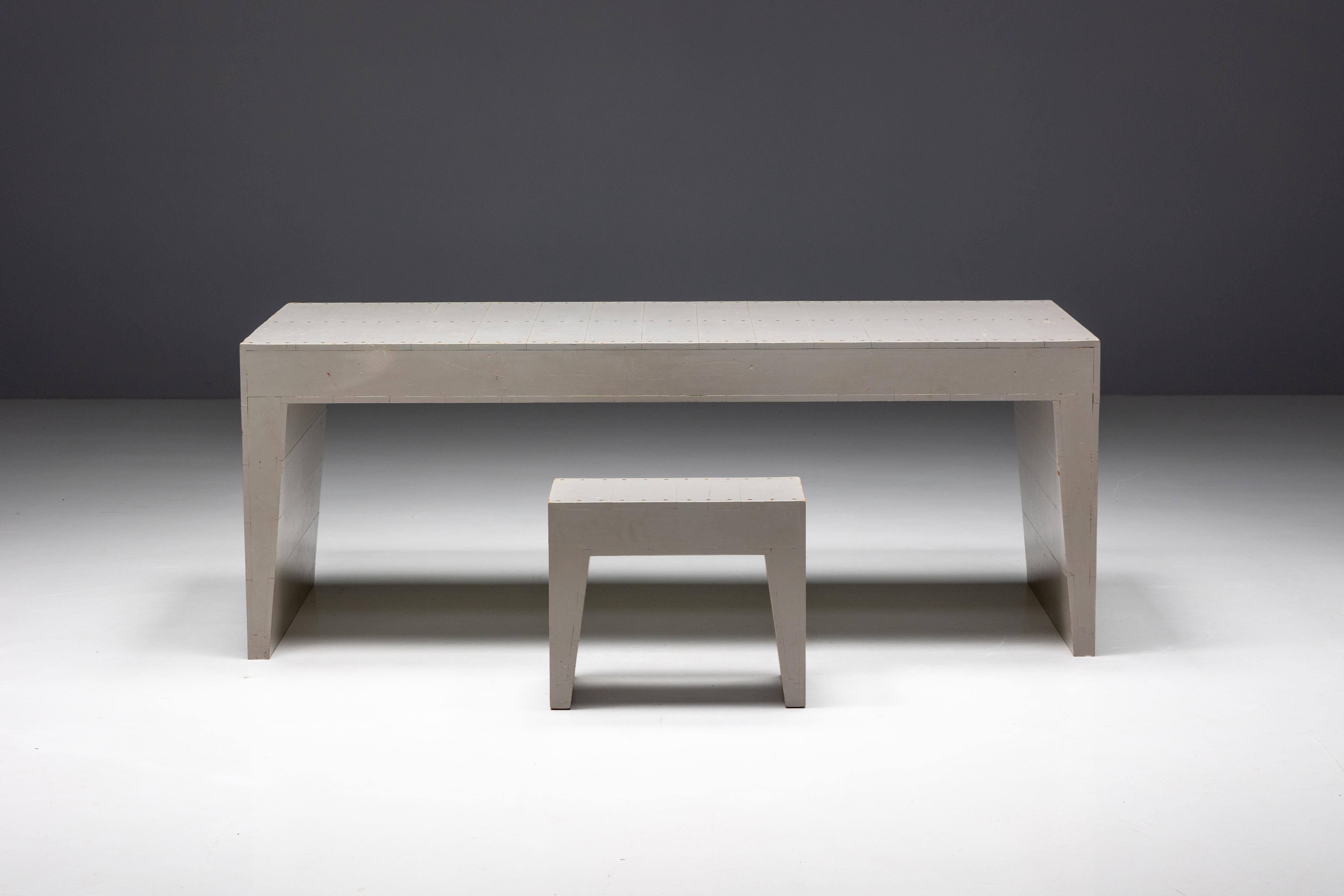 Néerlandais Ensemble de salle à manger de l'école Bossche par Dom Hans van der Laan et Jan de Jong, NL, 1969 en vente