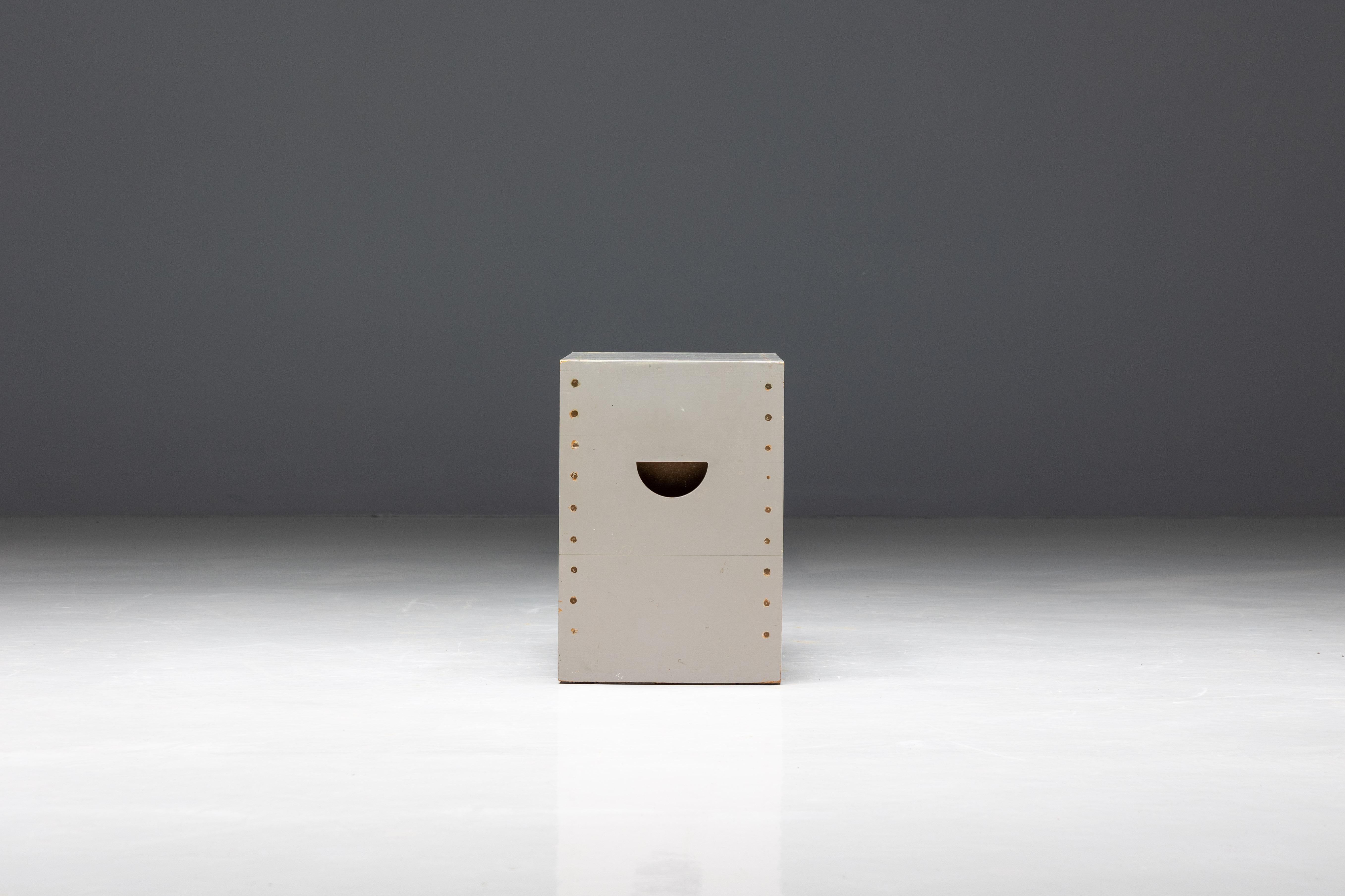 Bossche School Stools by Dom Hans van der Laan & Jan de Jong, Netherlands, 1970s For Sale 12