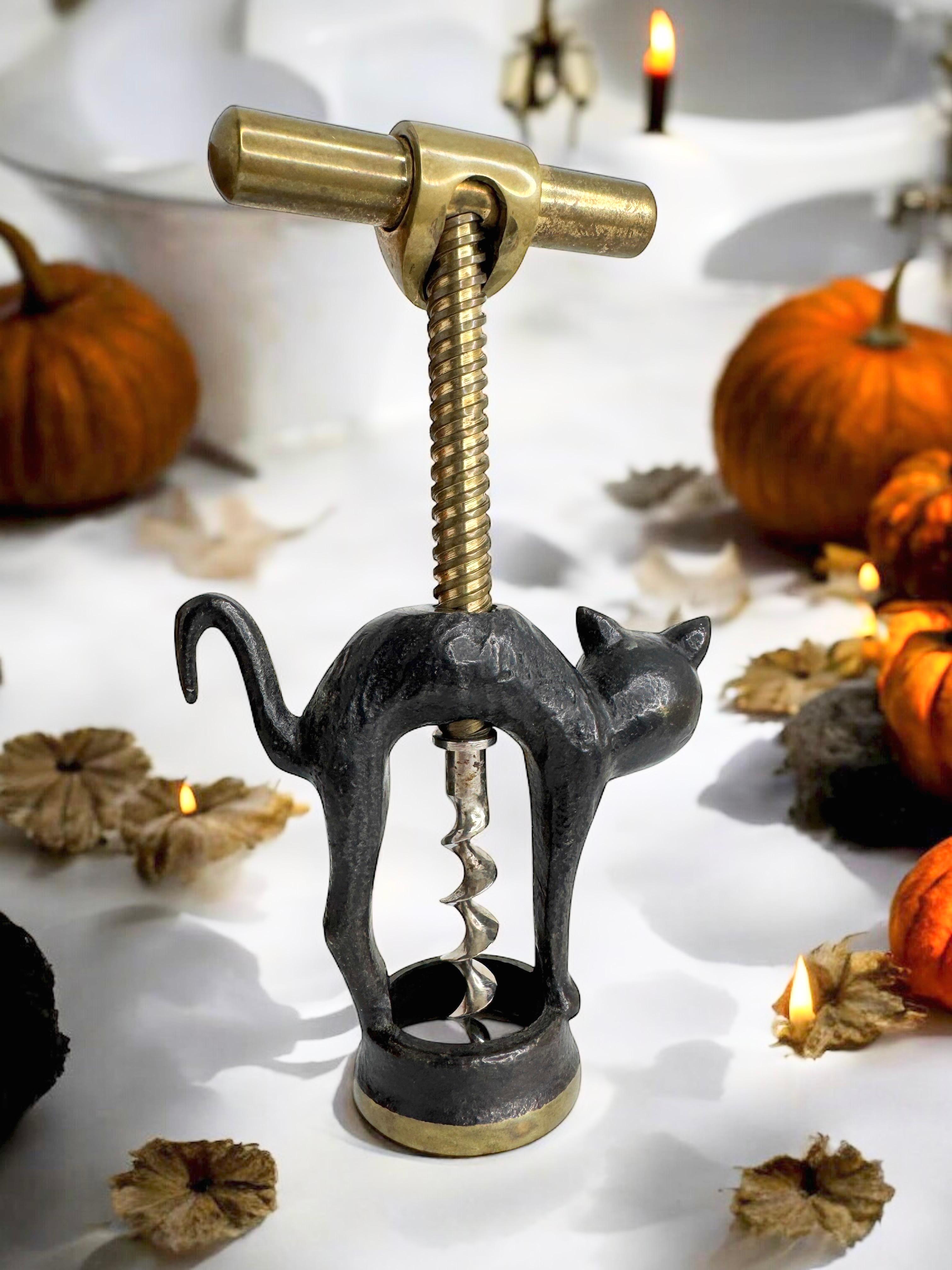 Bosse Baller Corkscrew Halloween Cat Animal Vienna, Austria, 1950s Midcentury For Sale 3