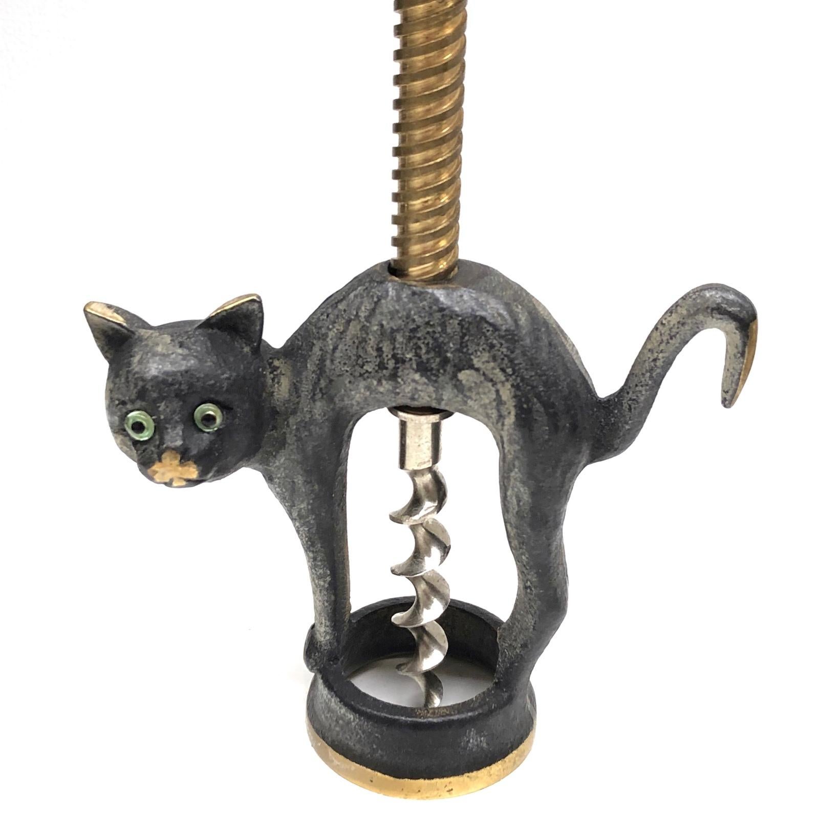 Bosse Baller Corkscrew Halloween Cat Animal Vienna, Austria, 1950s, Midcentury (Moderne der Mitte des Jahrhunderts)