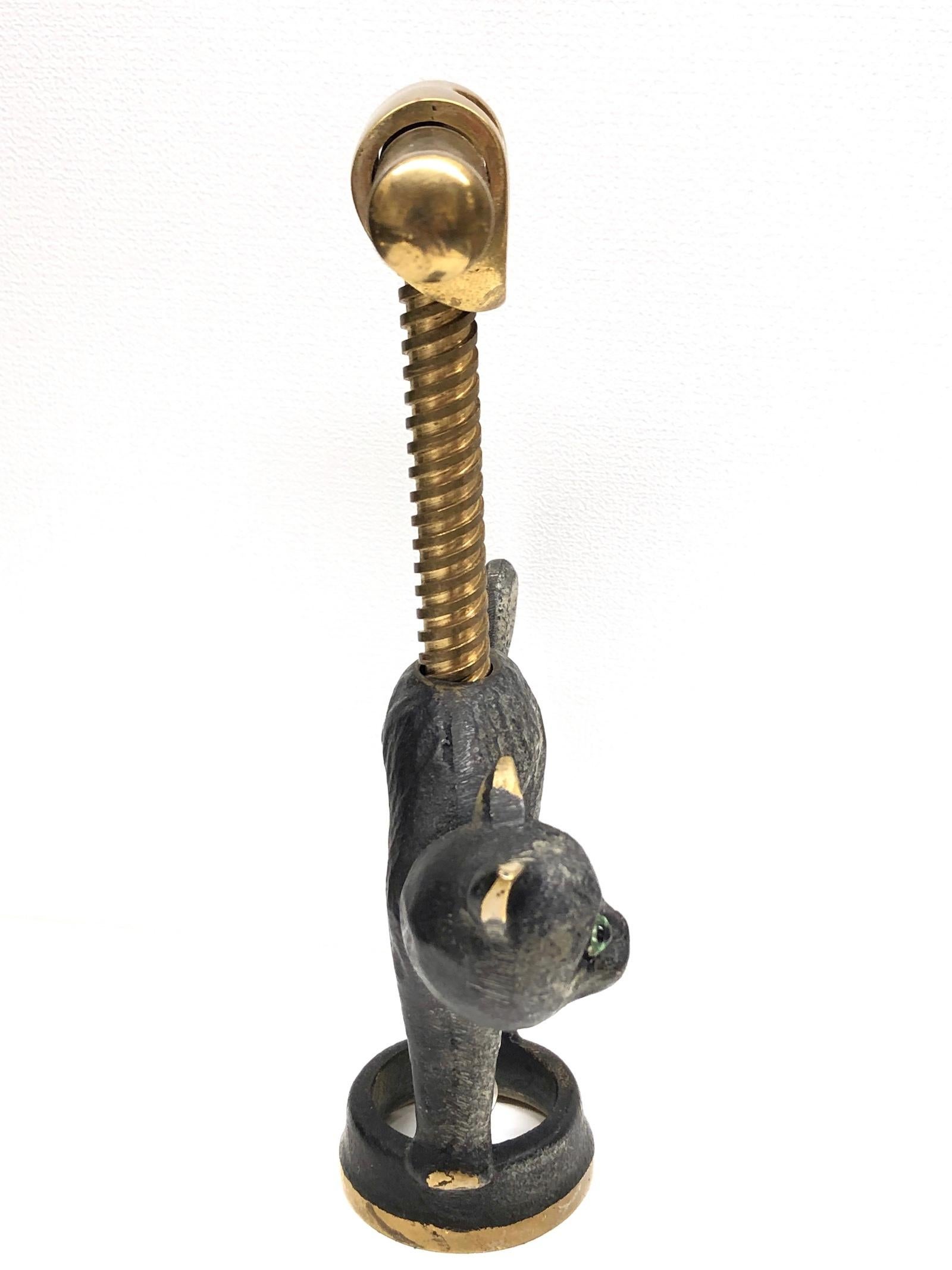 Bosse Baller Corkscrew Halloween Cat Animal Vienna, Austria, 1950s, Midcentury In Good Condition In Nuernberg, DE