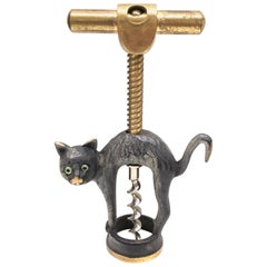 Bosse Baller Corkscrew Halloween Cat Animal Vienna, Austria, 1950s, Midcentury