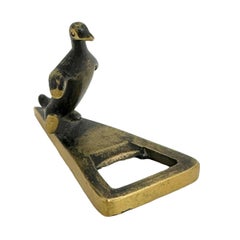 Bosse Richard Rohac Penguin Bronze Bottle Opener Figure Mid-Century Modern 1950s
