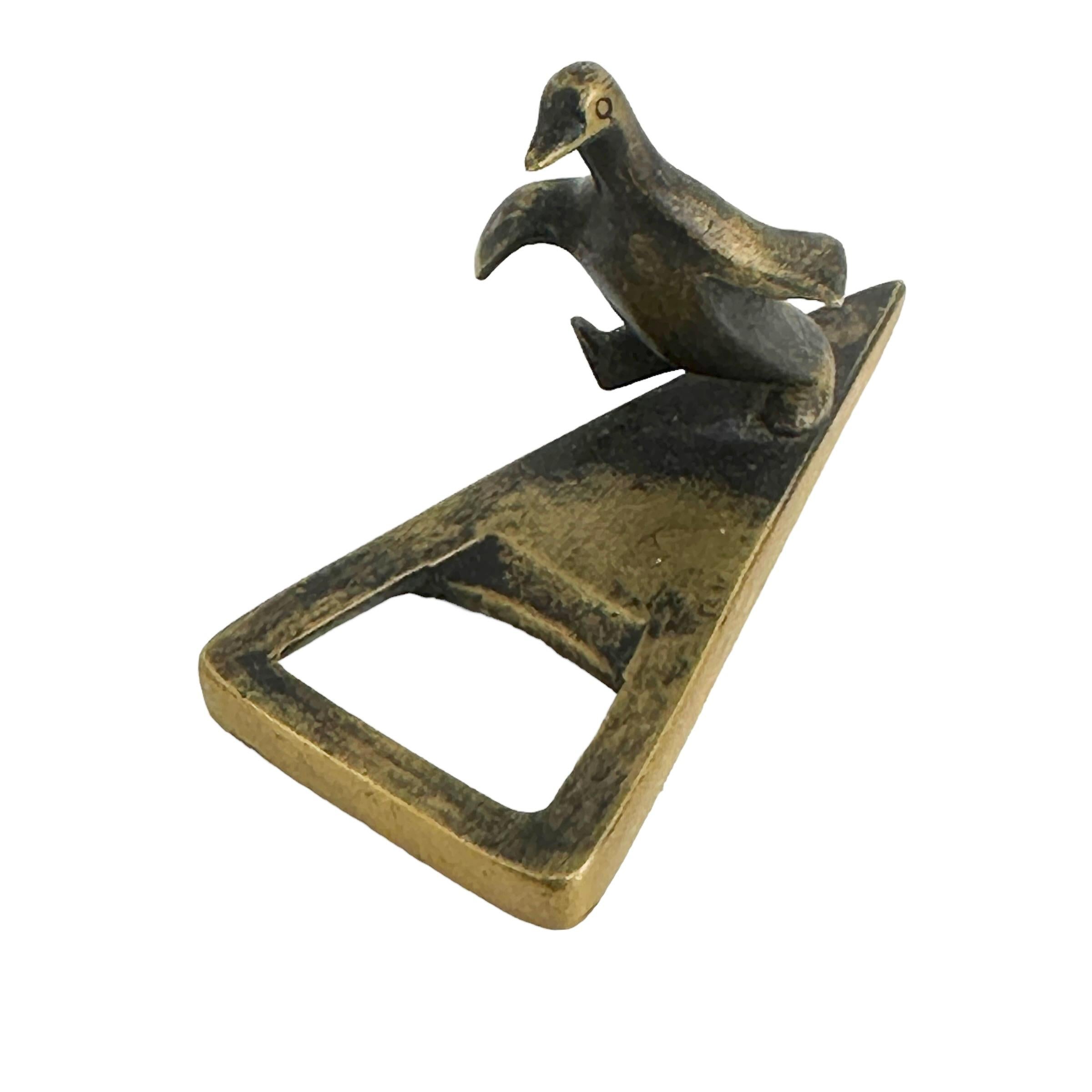 Figure ouvre-bouteille en bronze de Bosse Richard Rohac Mid-Century Modern 1950s en vente 2