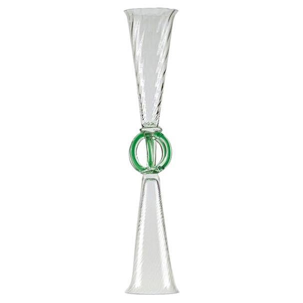 Bossuet Vase Colorless & Green by Driade, Borek Sipek