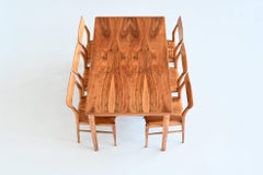 Bosteels Meubelen sculptural dining table in walnut Belgium 1960