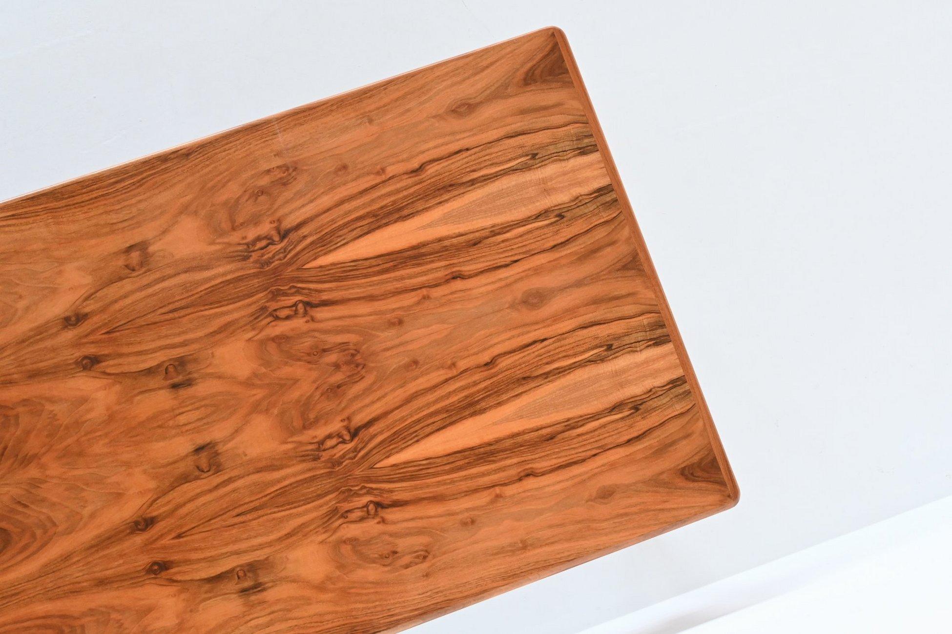 Bosteels Meubelen sculptural dining table walnut Belgium 1960 9