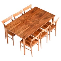 Bosteels Meubelen sculptural dining table walnut Belgium 1960