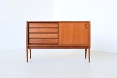 Bosteels Meubelen unique small sideboard in walnut Belgium 1960