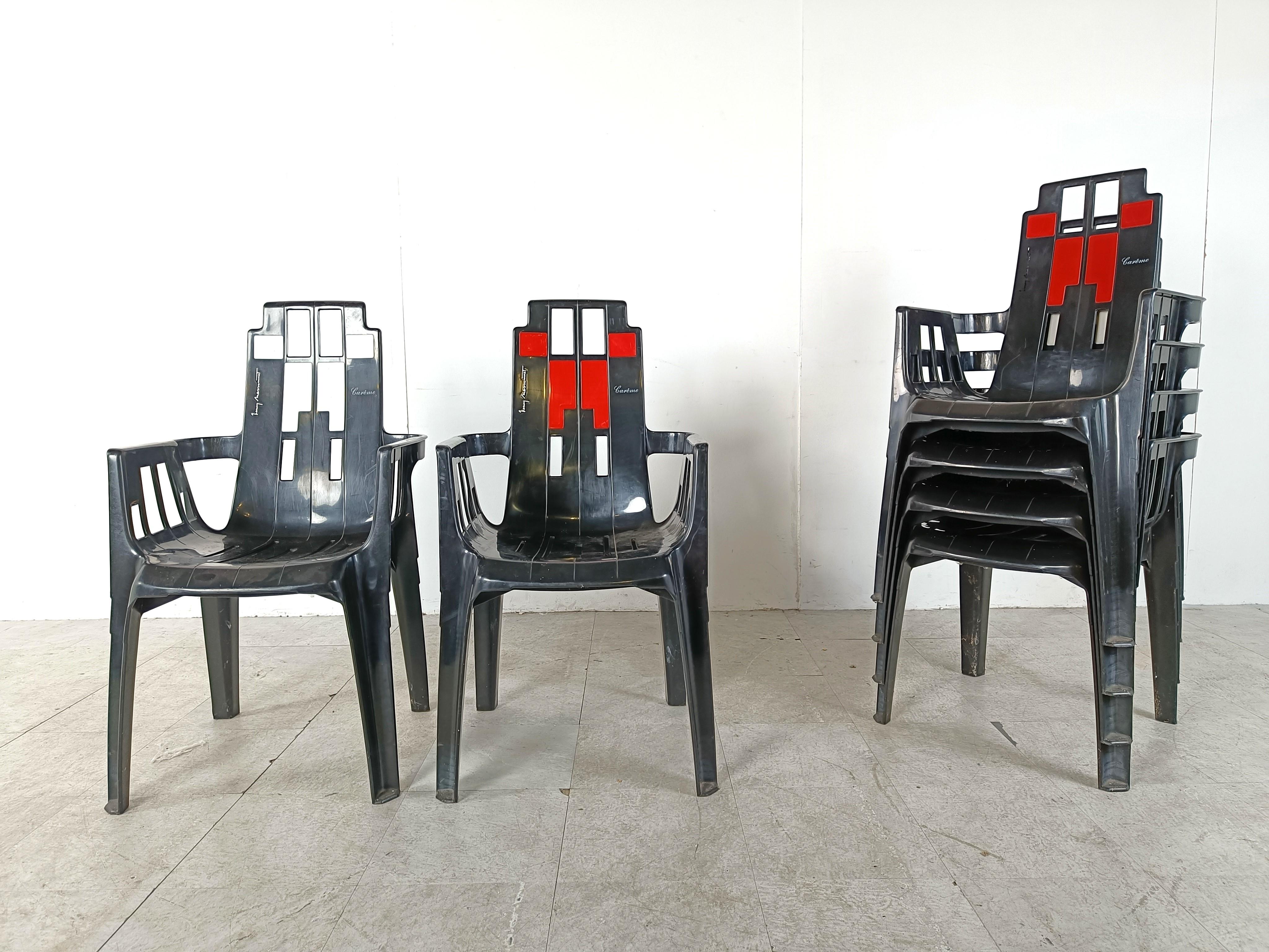 Boston-Stühle von Pierre Paulin für Henry Massonnet, 1988, 6er-Set, Stühle im Angebot 4
