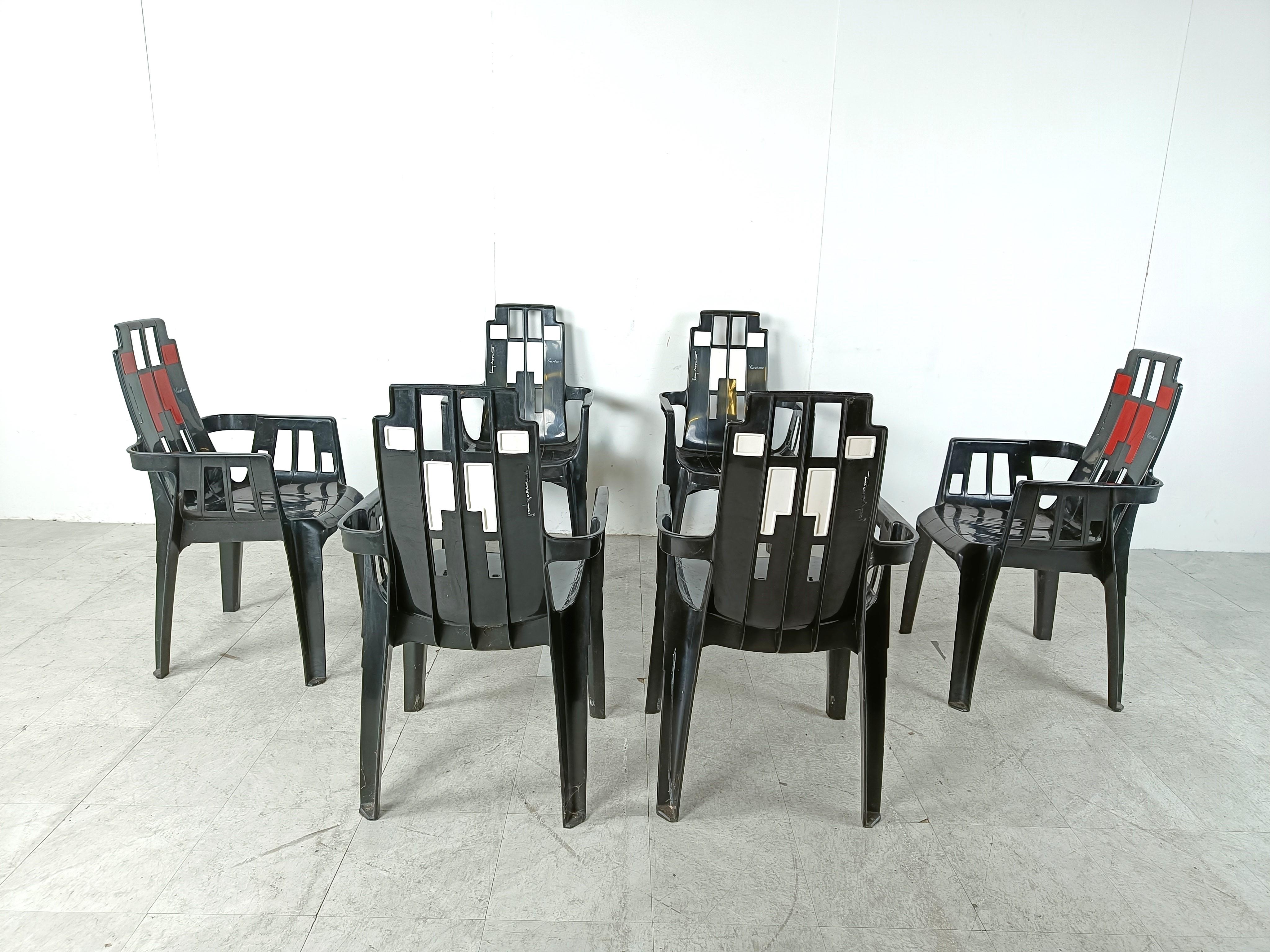 Chaises Boston de Pierre Paulin pour Henry Massonnet, 1988, lot de 6 en vente 5