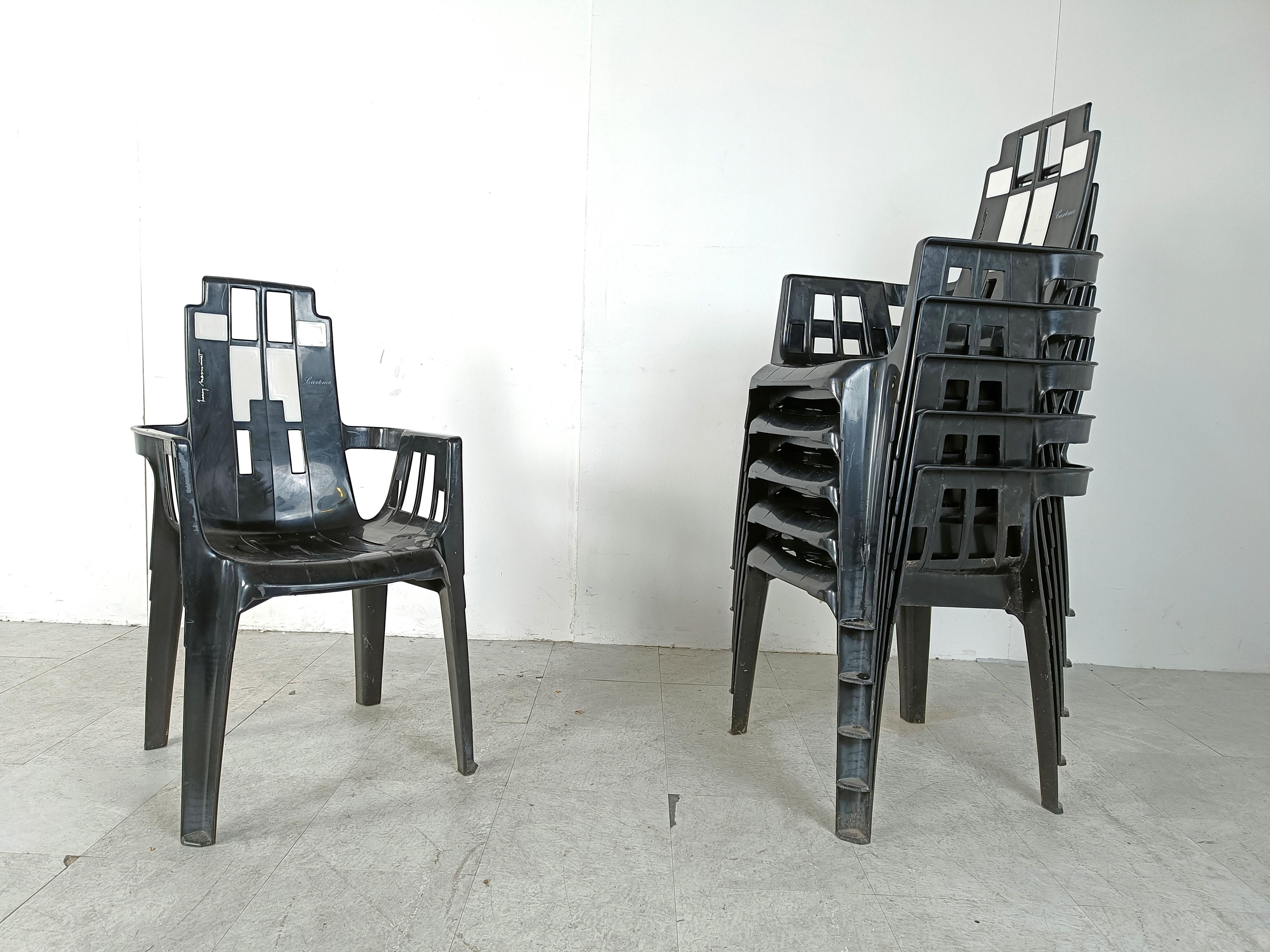 Boston Chairs by Pierre Paulin for Henry Massonnet, 1988, Set of 6 For Sale 4
