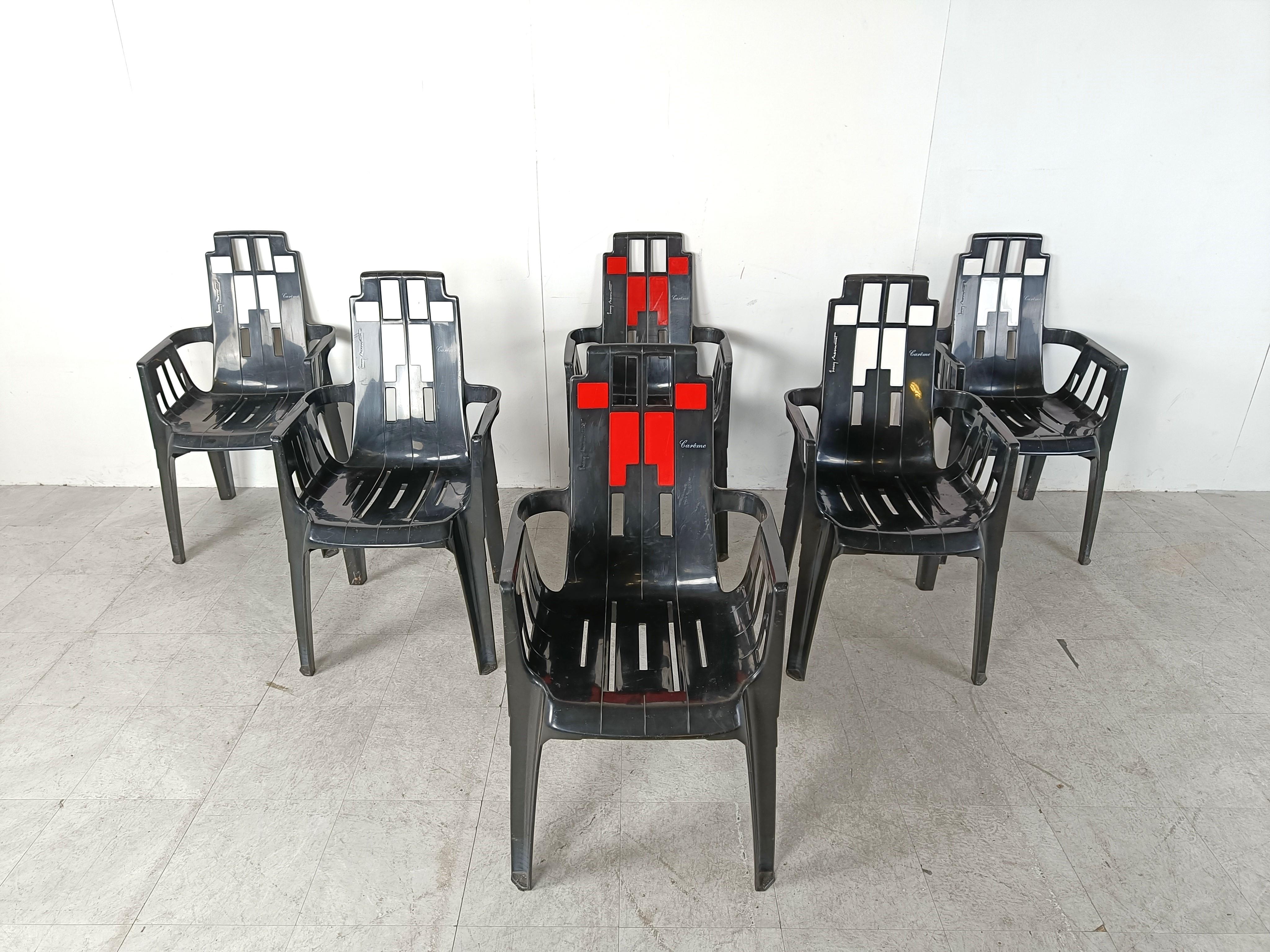 Boston-Stühle von Pierre Paulin für Henry Massonnet, 1988, 6er-Set, Stühle im Angebot 8