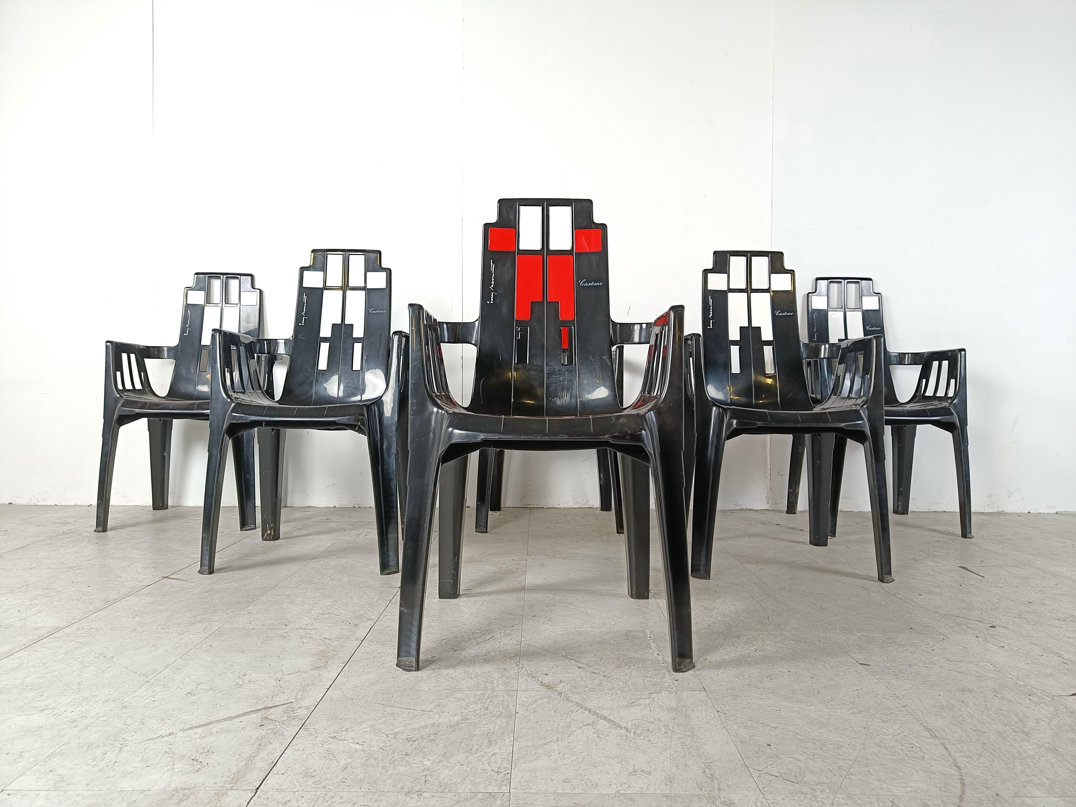 Boston Chairs by Pierre Paulin for Henry Massonnet, 1988, Set of 6 For Sale 10