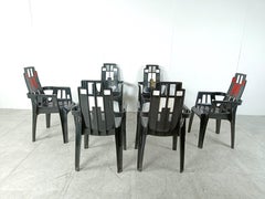 Boston Chairs by Pierre Paulin for Henry Massonnet, 1988, Set of 6