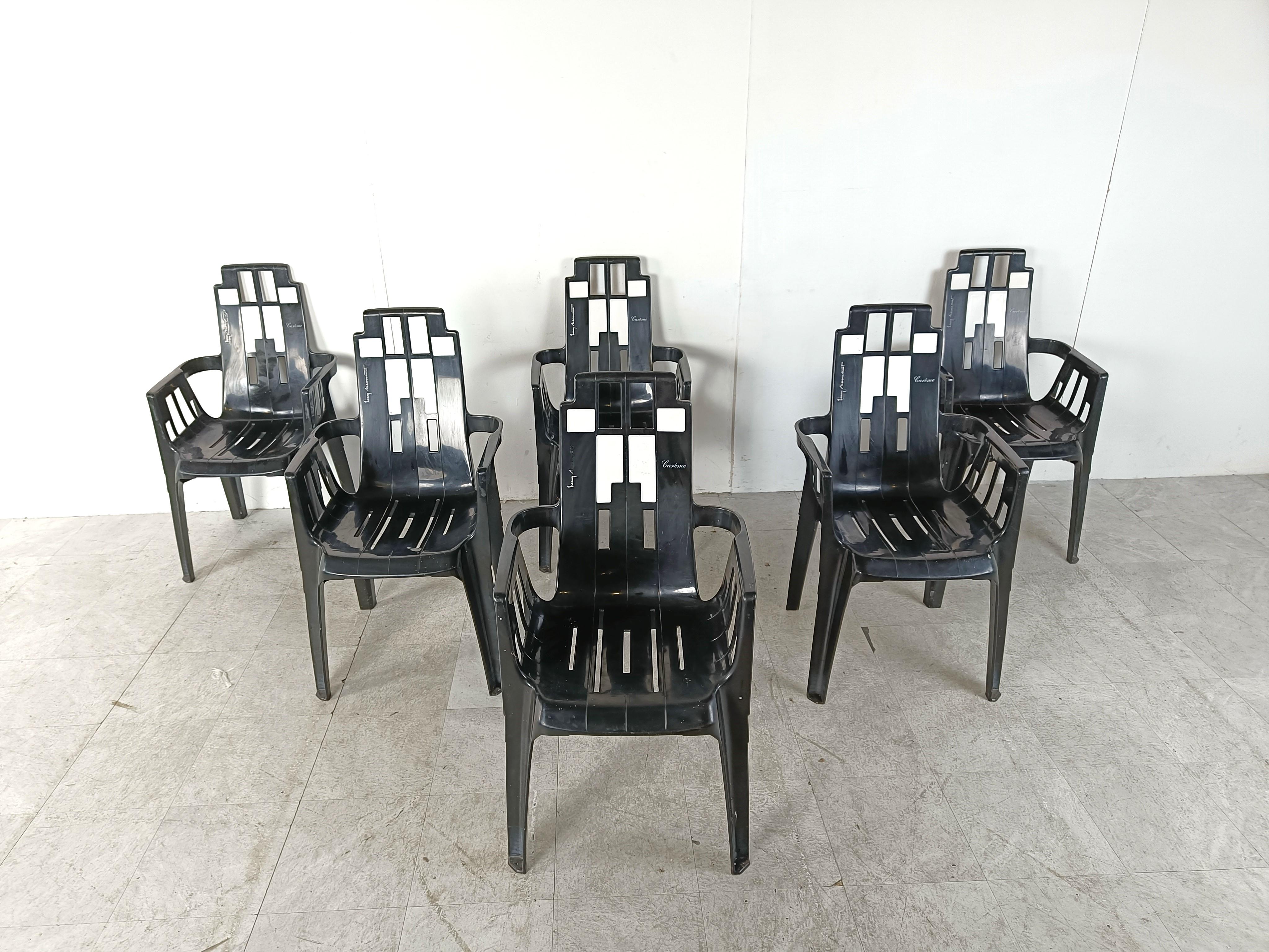 Boston-Stühle von Pierre Paulin für Henry Massonnet, 1988, 6er-Set, Stühle (Postmoderne) im Angebot