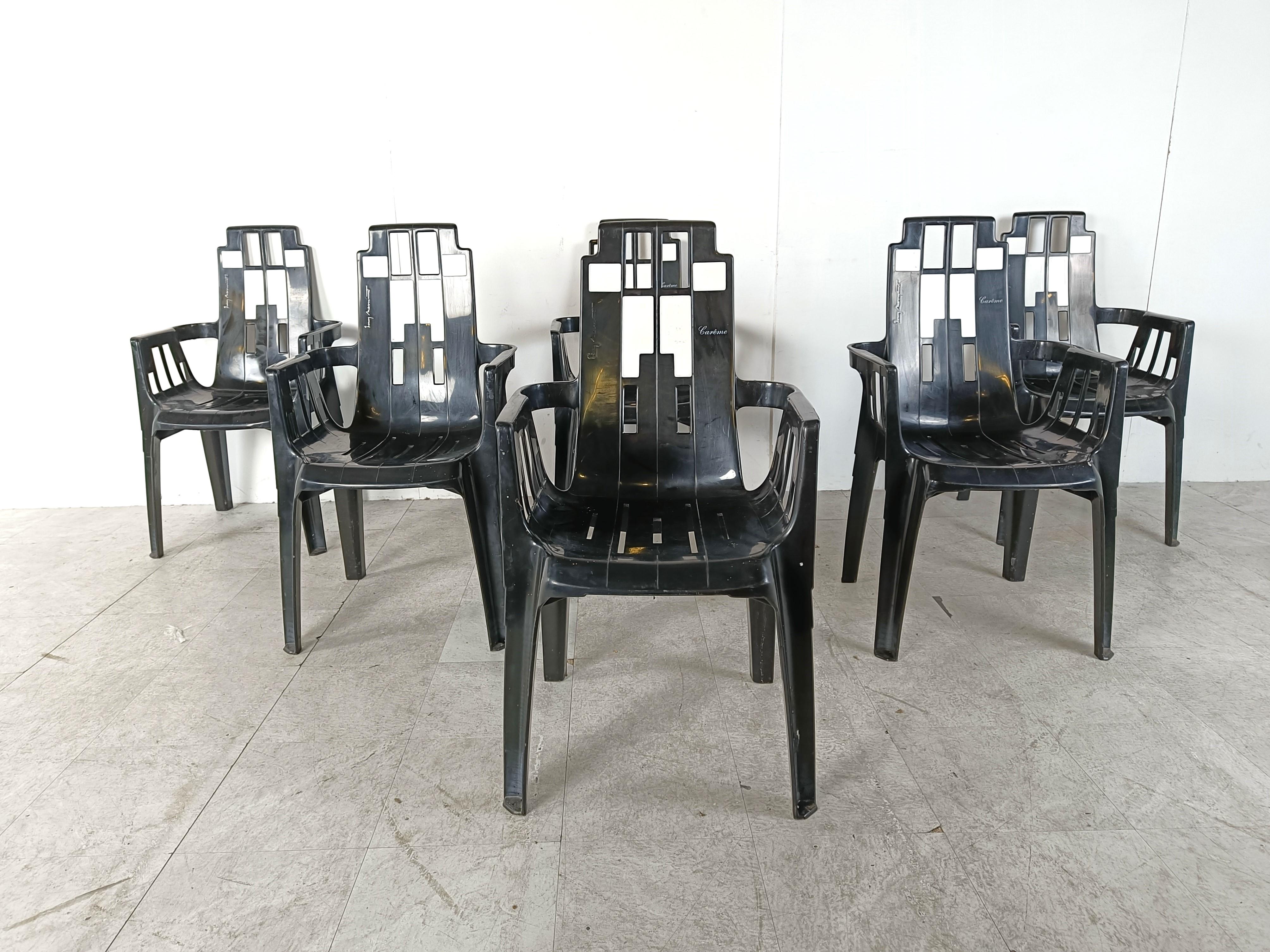 Post-Modern Boston Chairs by Pierre Paulin for Henry Massonnet, 1988, Set of 6 For Sale