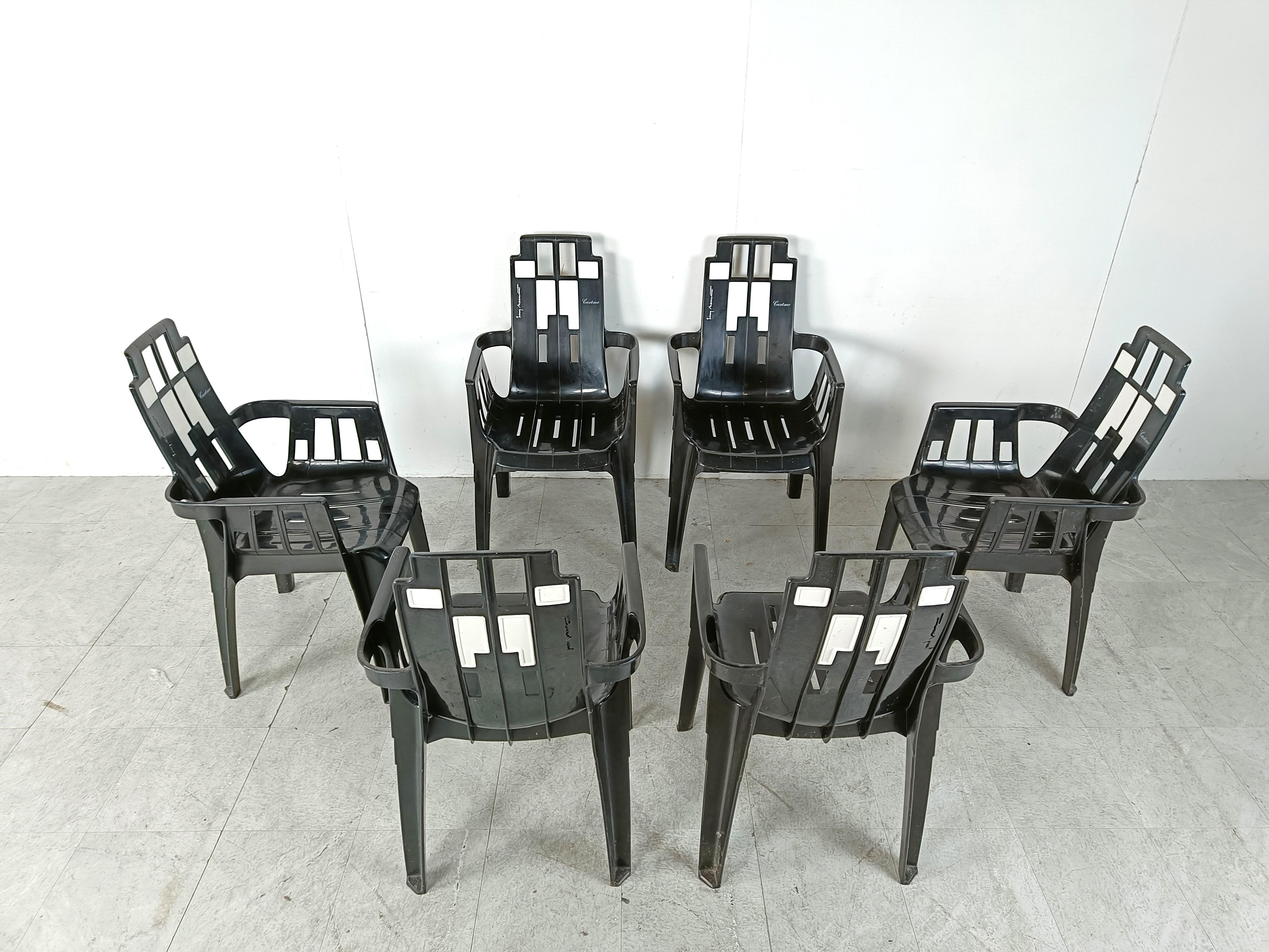 Boston-Stühle von Pierre Paulin für Henry Massonnet, 1988, 6er-Set, Stühle im Angebot 2